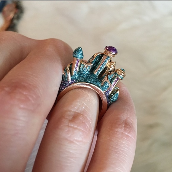 Disney Jewelry - Disney The Little Mermaid Glitter Castle Ring